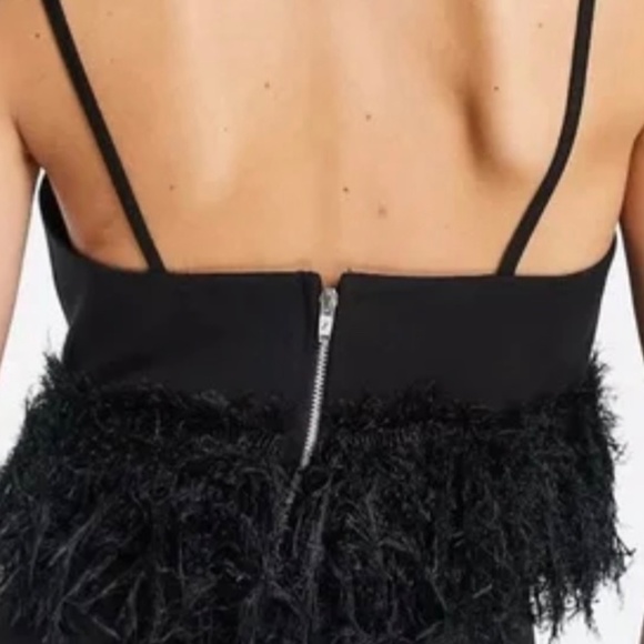 Twisted Wunder Crop Top with Faux Feathers Size 10 - Picture 8 of 9